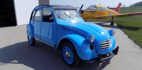 Blue 1965 Citroen 2CV