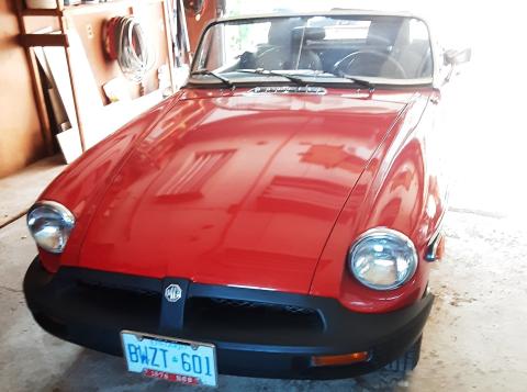 Red 1976 MGB